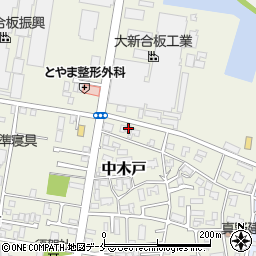 新潟県新潟市東区中木戸199周辺の地図