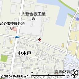 新潟県新潟市東区中木戸164周辺の地図