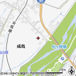 山形県米沢市広幡町成島804周辺の地図