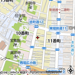 新潟県新潟市中央区西堀前通１１番町1639周辺の地図