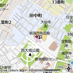 新潟市美術館周辺の地図