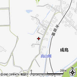 山形県米沢市広幡町成島973周辺の地図