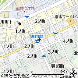 新潟県新潟市中央区湊町通周辺の地図