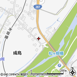 山形県米沢市広幡町成島1124周辺の地図