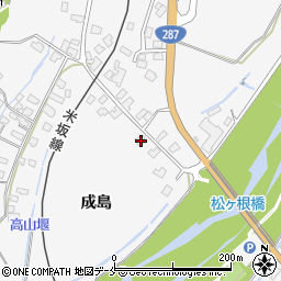 山形県米沢市広幡町成島827周辺の地図