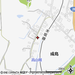 山形県米沢市広幡町成島989周辺の地図