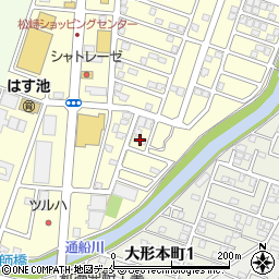 松崎ニュータウン自治会館周辺の地図