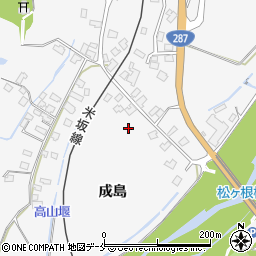 山形県米沢市広幡町成島826周辺の地図