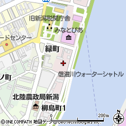 新潟県漁連柳島給油所周辺の地図