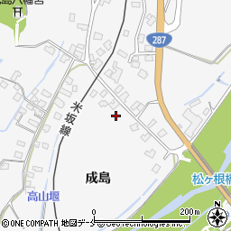 山形県米沢市広幡町成島825周辺の地図