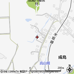 山形県米沢市広幡町成島979周辺の地図