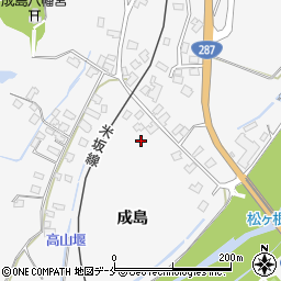 山形県米沢市広幡町成島822周辺の地図