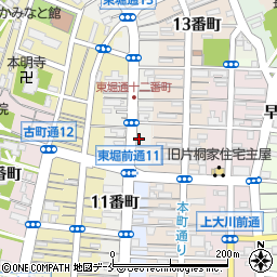 米沢静山　書道教室周辺の地図