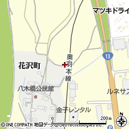 山形県米沢市花沢町3327周辺の地図