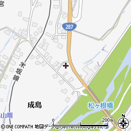 山形県米沢市広幡町成島1127周辺の地図