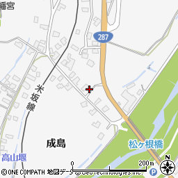 山形県米沢市広幡町成島1128周辺の地図