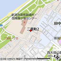 新潟県新潟市中央区二葉町周辺の地図