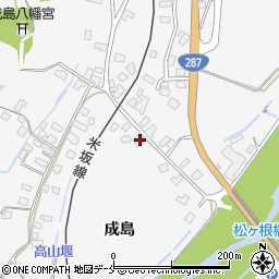 山形県米沢市広幡町成島824周辺の地図