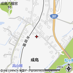 山形県米沢市広幡町成島1014周辺の地図