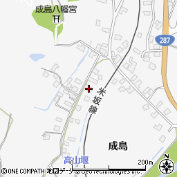山形県米沢市広幡町成島1007周辺の地図