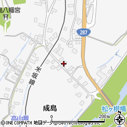 山形県米沢市広幡町成島1131周辺の地図