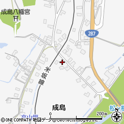 山形県米沢市広幡町成島1015周辺の地図