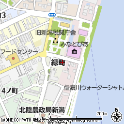 新潟たばこ会館周辺の地図