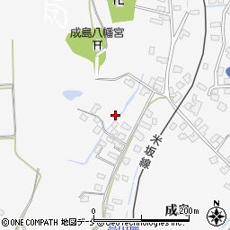 山形県米沢市広幡町成島1036周辺の地図