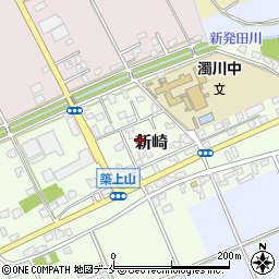 新潟県新潟市北区新崎周辺の地図