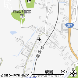 山形県米沢市広幡町成島1021周辺の地図