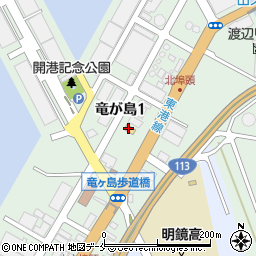 セブンイレブン新潟竜が島１丁目店周辺の地図