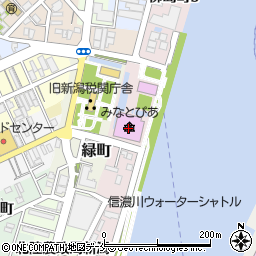 新潟市歴史博物館（みなとぴあ）周辺の地図