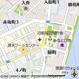 新潟県新潟市中央区松岡町周辺の地図