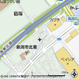 新潟県新潟市北区葛塚542周辺の地図
