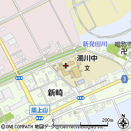 新潟市立濁川中学校周辺の地図