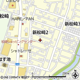 新潟県新潟市東区新松崎周辺の地図