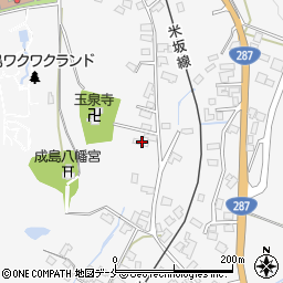 山形県米沢市広幡町成島1090周辺の地図