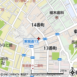 セブンイレブン新潟横七番町通店周辺の地図
