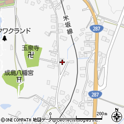 山形県米沢市広幡町成島1296周辺の地図