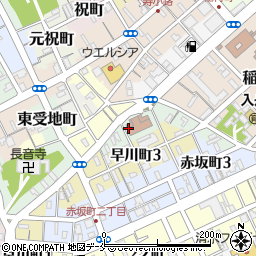 新潟県新潟市中央区田町1丁目周辺の地図