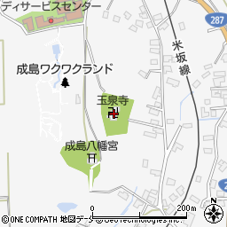 山形県米沢市広幡町成島106周辺の地図