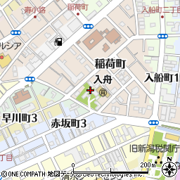 新潟県新潟市中央区稲荷町3490-1周辺の地図