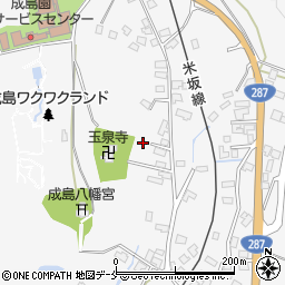 山形県米沢市広幡町成島1097周辺の地図