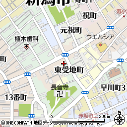 新潟県新潟市中央区東受地町4548周辺の地図