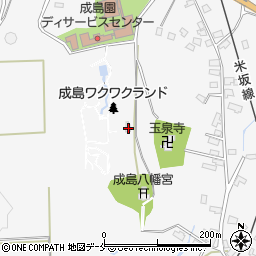 山形県米沢市広幡町成島2107周辺の地図
