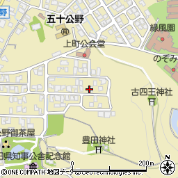 新潟県新発田市五十公野周辺の地図