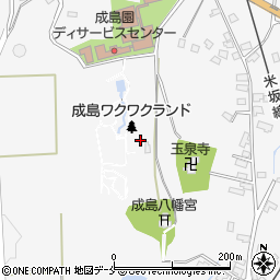 山形県米沢市広幡町（成島）周辺の地図