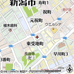 新潟県新潟市中央区東受地町4567周辺の地図