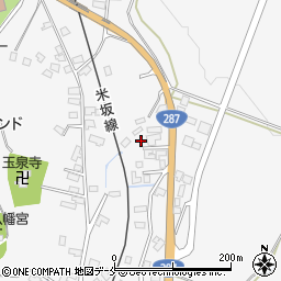 山形県米沢市広幡町成島74周辺の地図