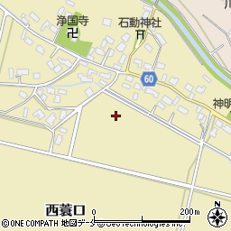 新潟県新発田市西蓑口周辺の地図